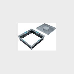 Gulvboks Rustfrii Q12 Tm H=