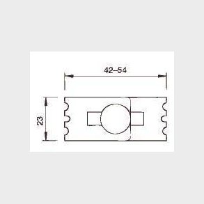 Koppling Justerbar Med Bult M6X12 Mm Galvaniserad