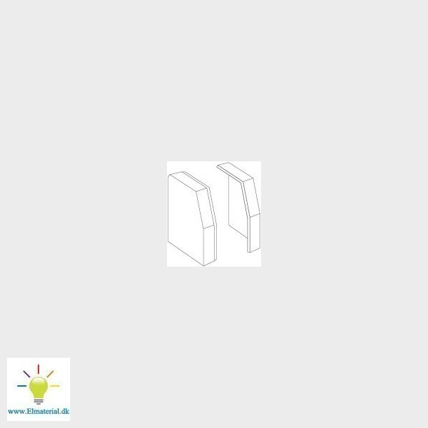 Endestykke F/Rk230 Perlehvid