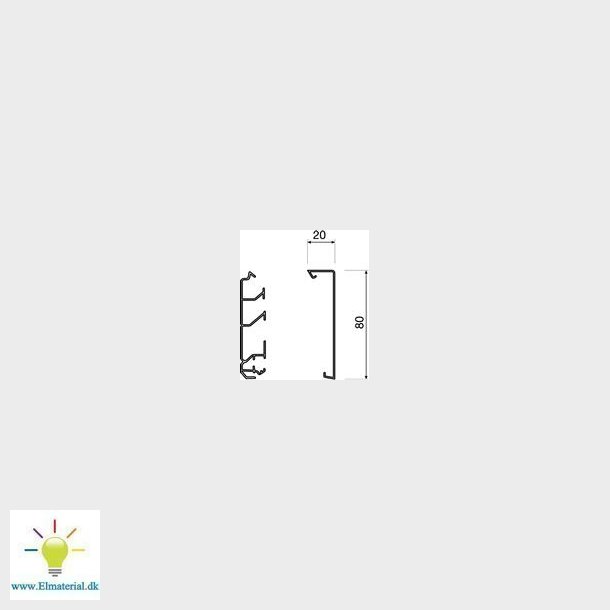 Fodlistekanal L&#140;g Sl 80Mm