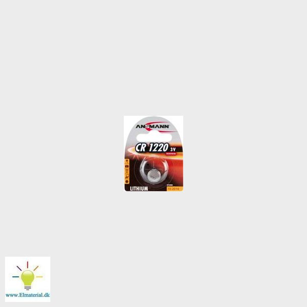 Cr1220 Knapcelle Batteri 3V/36Mah Li
