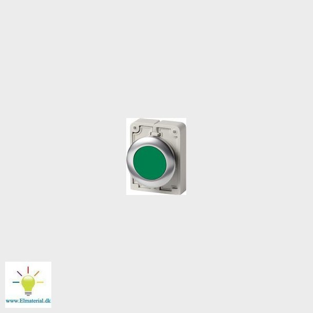 Trykknap,  30 Mm, Metal, Grn, Ip67