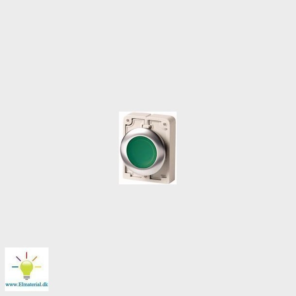 Trykknap,  30 Mm, Metal, Grn, Ip67