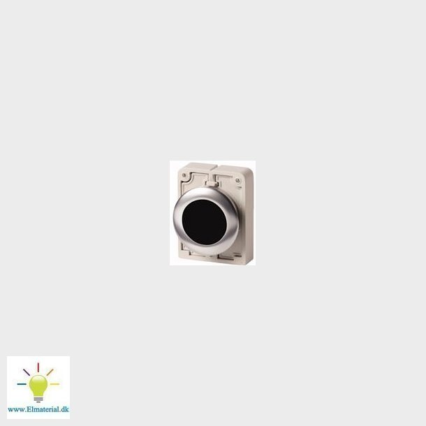 Trykknap,  30 Mm, Metal, Sort, Ip67