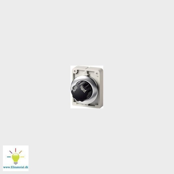 Drejeomskifter, 2 Still, Sort, 30 Mm