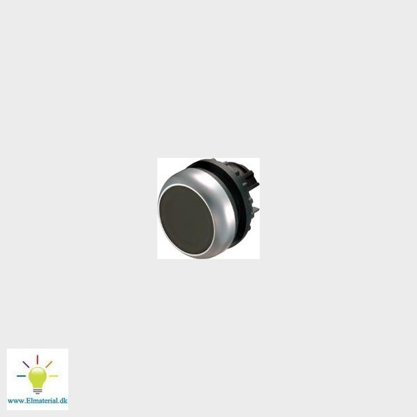 Trykknap,  22 Mm, Plastic, Sort, Ip67