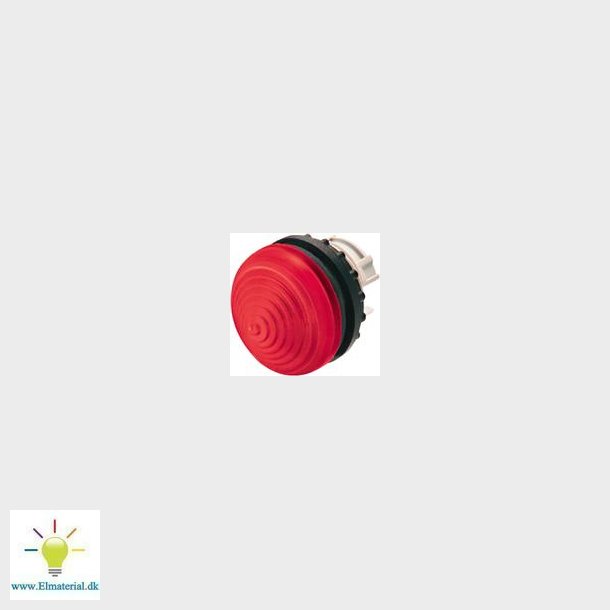 Lampehoved, R�d, 22 Mm, Plastic, H�j
