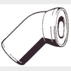 Toilet Tilslutningsbjning 45Gr 110Mm