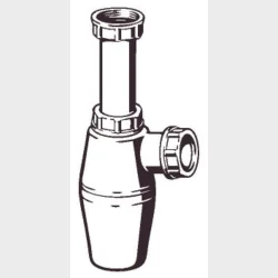 Hvid Pungvandls 1 1/4" - 32 Mm