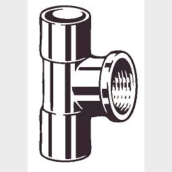 Lodde T-Stykke Loddemf/Rg 15X1/2X15