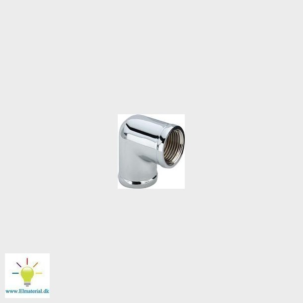 Vinkel 3/4 Messing Krom Mf/Mf