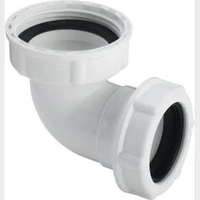 Vit drneringsvinkel 1 1/4