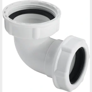 Vit drneringsvinkel 1 1/2