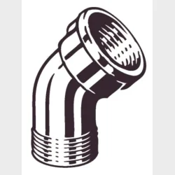 Rdgods Vinkel Mf/Np 45Gr 1