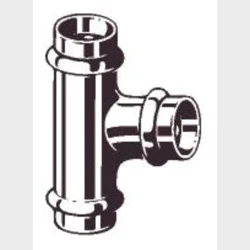 Profipress T-Stykke 22X12X22