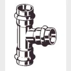 Sanpress Inox T-Stykke Mf 54X22X54