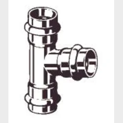 Sanpress Inox T-Stykke Mf 35X18X35