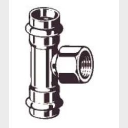 Sanpress Inox T-Stykke Mf 15X1/2X15