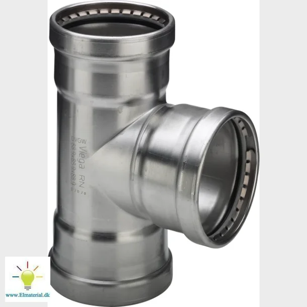 Sanpress Inox T-Stykke 88,9X76,1X88,9