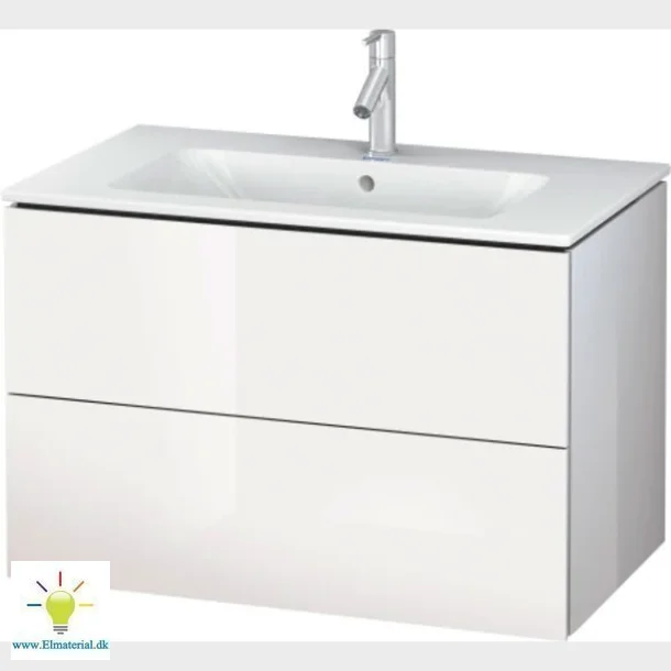 L-Cube Vaskeskab Hvid Hjglans 2 Skuffer