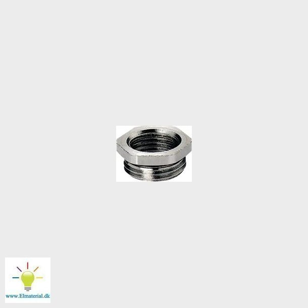 Reduktion  M32-M25 Messing, Med O-Ring