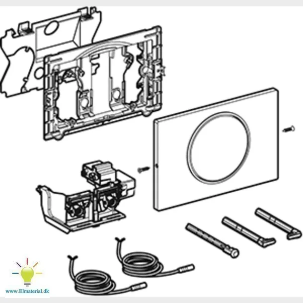 Kontrollpanel Sigma10 Net/Man. Matt Svart