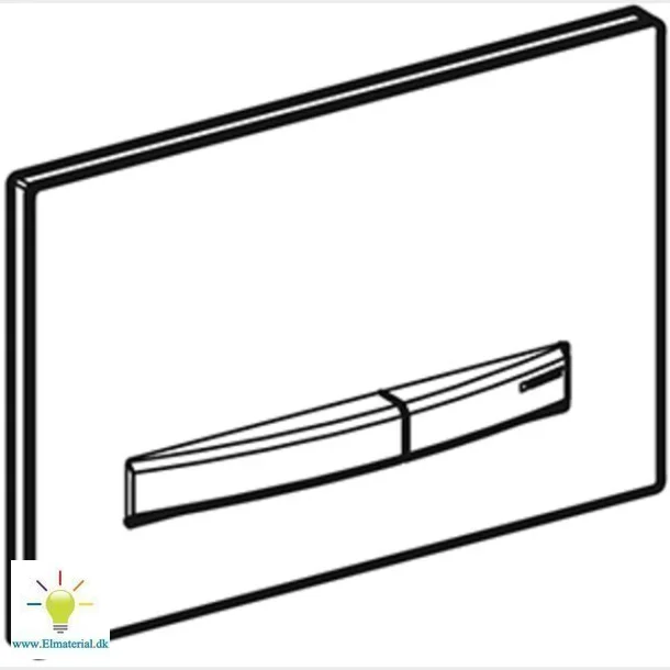 Sigma50 kontrollpanel Double Flush Black/Chrome