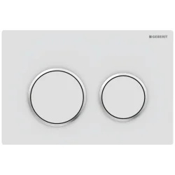 Geberit Omega20 Hvid Mat/Blank Krom