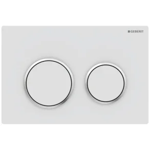 Geberit Omega20 Hvid Mat/Blank Krom