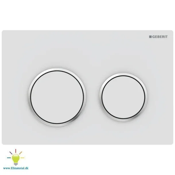 Geberit Omega20 Hvid Mat/Blank Krom