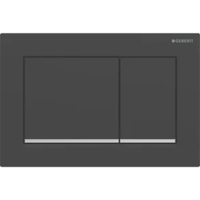 Geberit Omega30 Sort Mat/Blank Krom