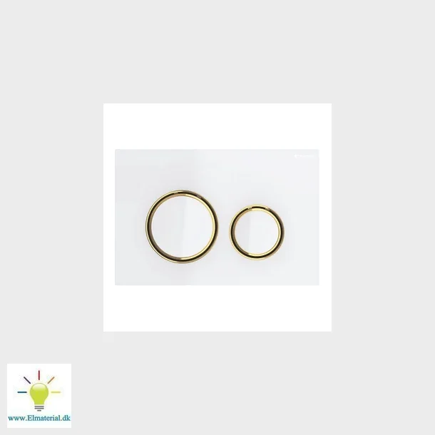 Sigma21 Betjeningsplade Hvid Messing