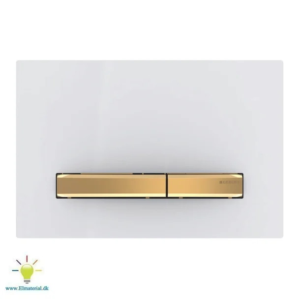 Sigma50 Betjeningsplade Hvid Messing