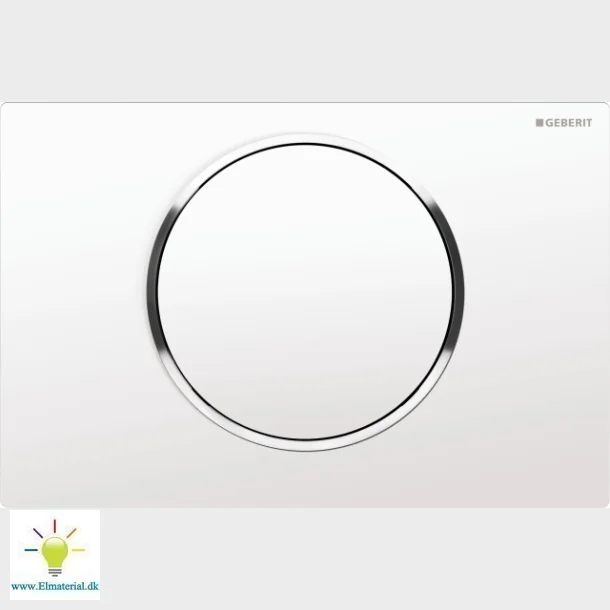 Sigma10 Hvid/Blank Forkromet Betj.Plade