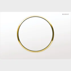 Sigma10 Hvid/Guld Betj.Plade