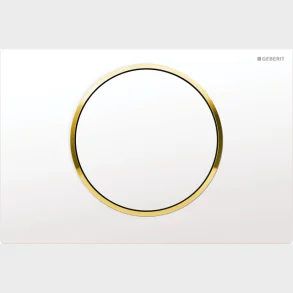 Sigma10 Hvid/Guld Betj.Plade