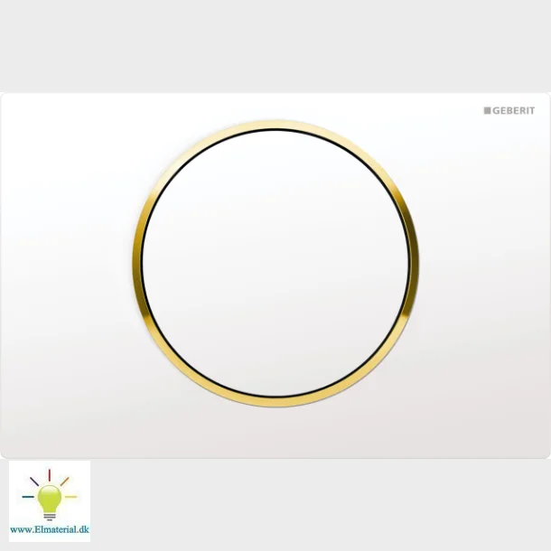 Sigma10 Hvid/Guld Betj.Plade