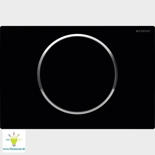 Sigma10 Black/Shiny Chrome Pl�terad kontrollpanel