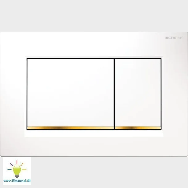 Sigma30 Hvid/Guld Betjeningsplade