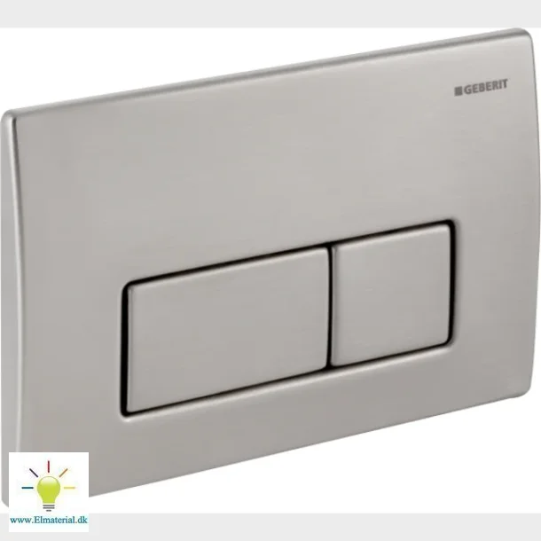 Kappa50 Betj.Plade Brstet Stl