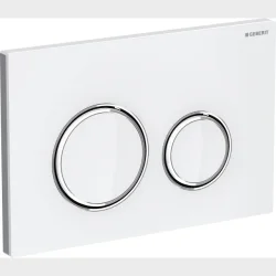 Sigma21 Hvid Glas/Krom Betjeningsplade