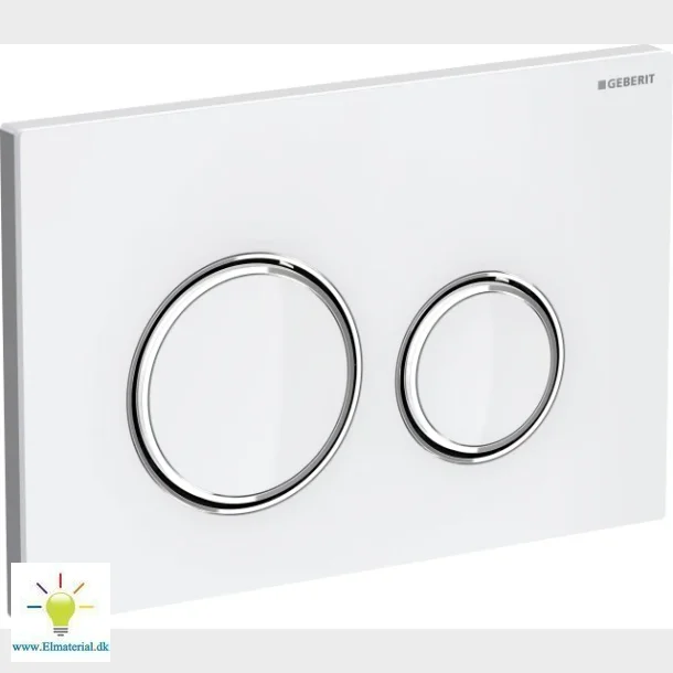 Sigma21 Hvid Glas/Krom Betjeningsplade