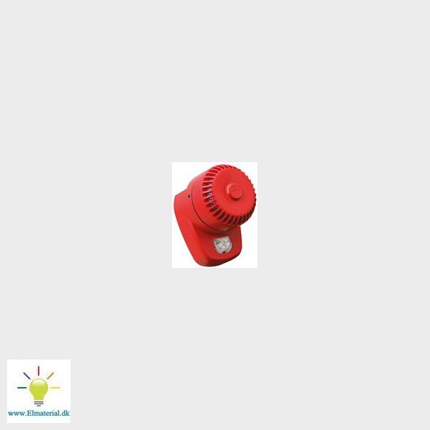 Sirene Med Blitz, Ip65, R&iquest;d, 9-28V