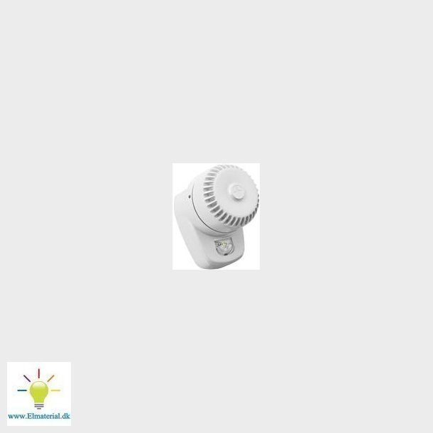 Sirene Med Blitz, Ip65, Hvid, 9-28V