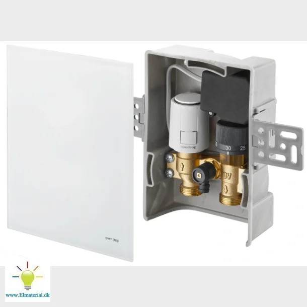 Oventrop Unibox T-Rtl R-Tronic Hvid Glas