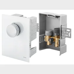 Oventrop Unibox Tq-Rtl, Hvid, Glas