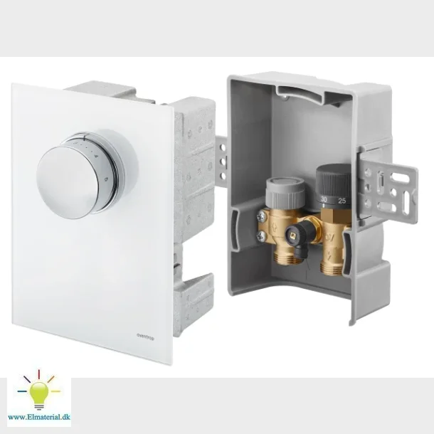 Oventrop Unibox Tq-Rtl, Hvid, Glas