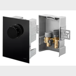 Oventrop Unibox Tq-Rtl, Svart, Glas