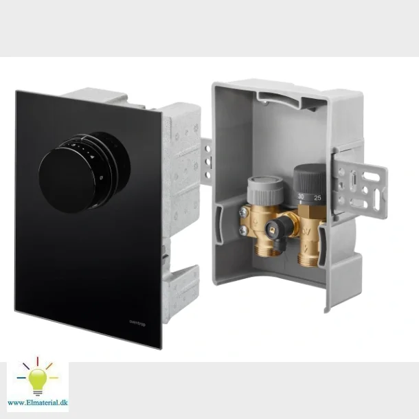 Oventrop Unibox Tq-Rtl, Svart, Glas