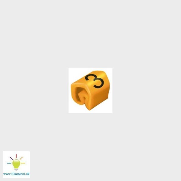 Ledningsmrk 3 Orange Clic 02-3